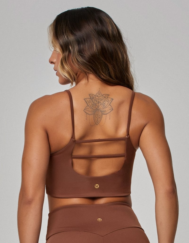 Luxe Light Support Top – Duo Coffee Brown