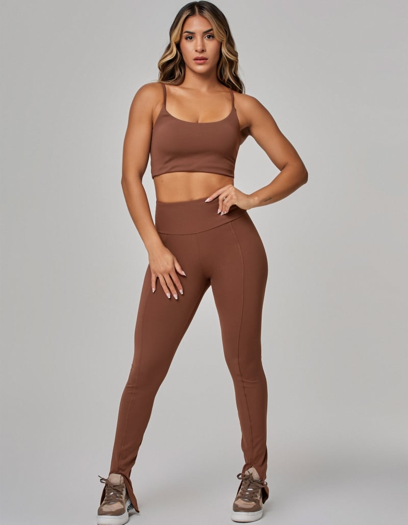 Luxe Light Support Top – Duo Coffee Brown